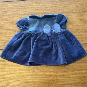 Bitty Baby Purple Velveteen Dress